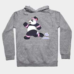 Panda as Runner at Running Hoodie